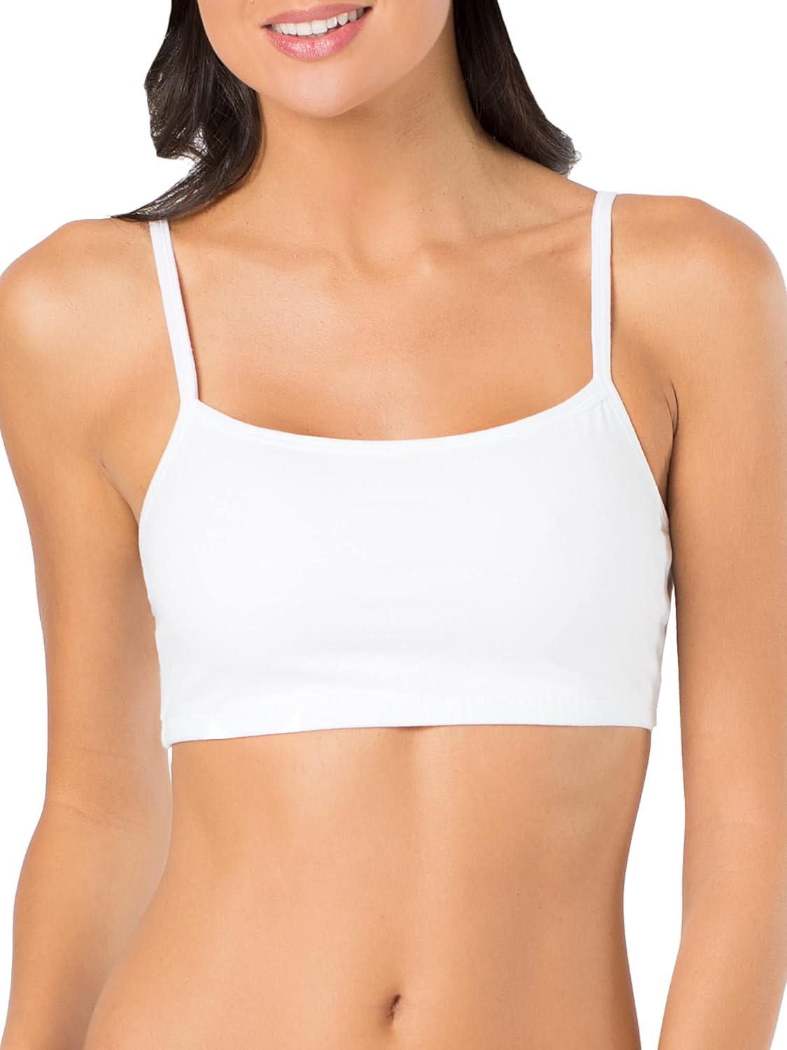Fruit of the Loom Women's Spaghetti Strap Cotton Pullover Sports Bra Value Pack - Image 2