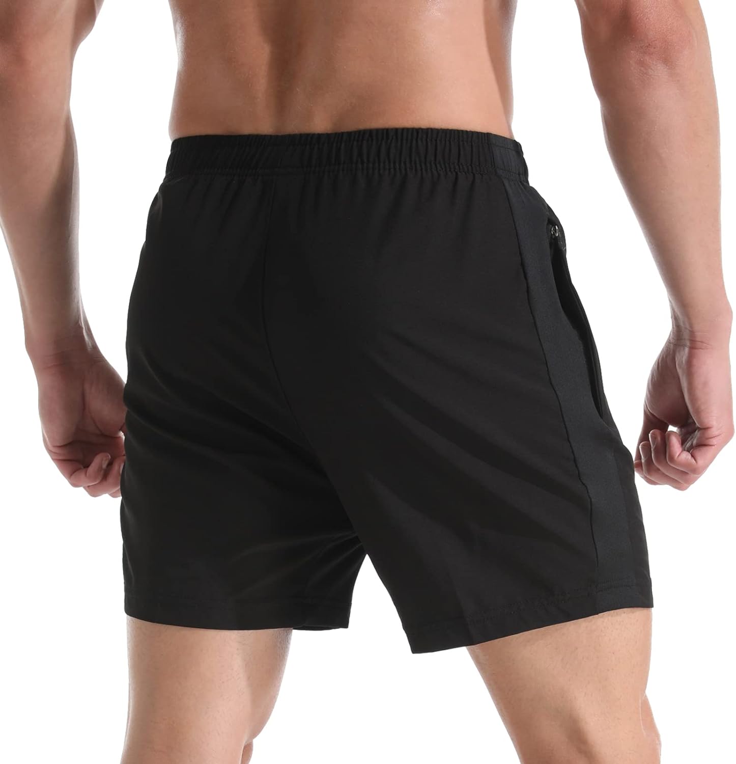 Gym Shorts for Men 5 Inch - Lightweight Mens Athletic Shorts Quick Dry Workout Running Shorts with Zipper Pockets - Image 2