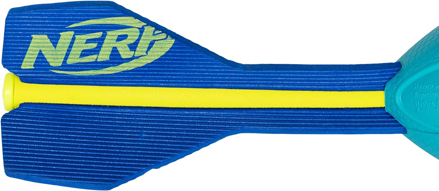 NERF Neon Vortex Aero Howler Foam Football - NERF Soft Vortex Football for Long-Distance Throws - Perfect for Pool + Beach Football - Kids Aero Howler Whistle Vortex Foam Ball - Neon - Image 7