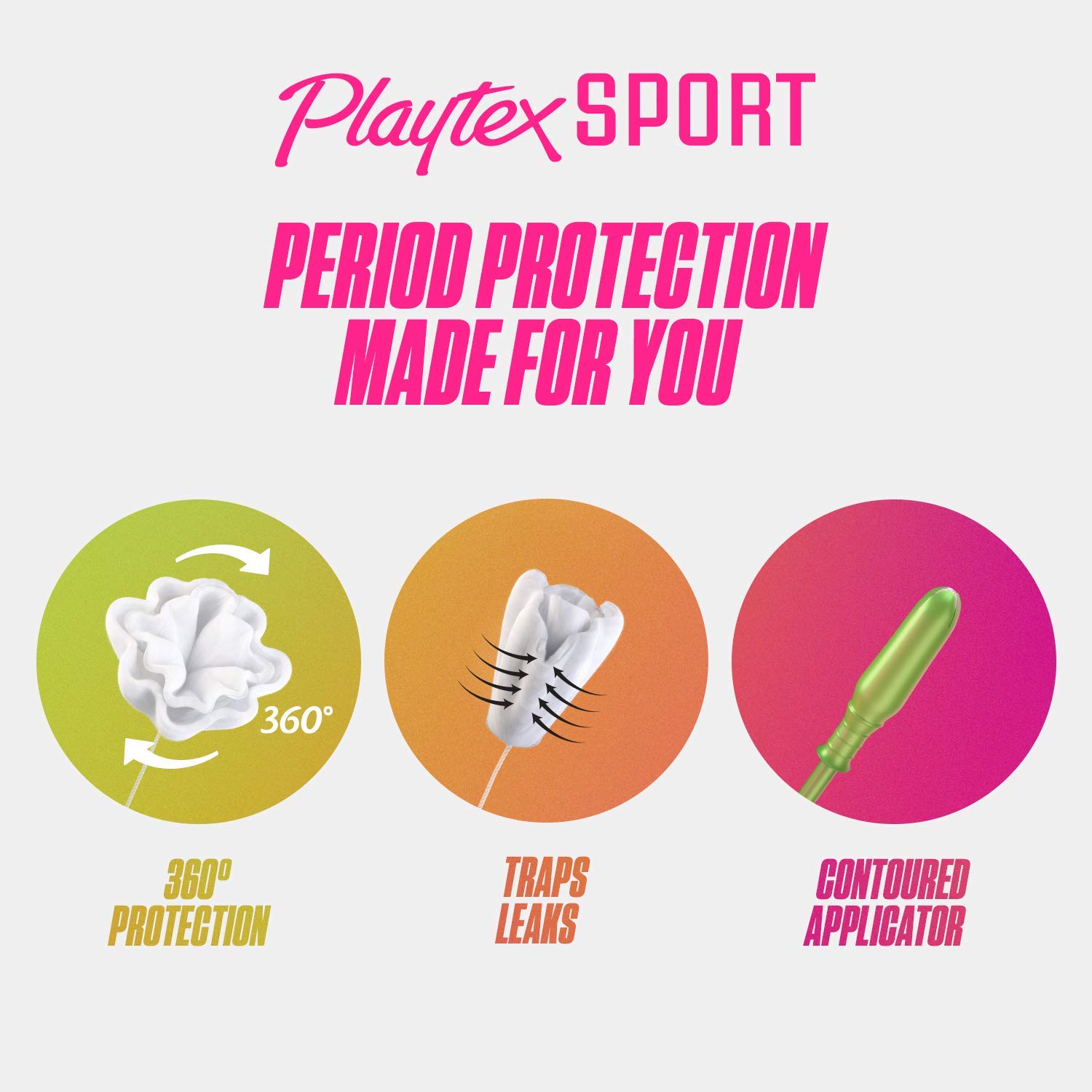 Playtex Sport Tampons, Super Absorbency, Fragrance-Free - 48ct - Image 3