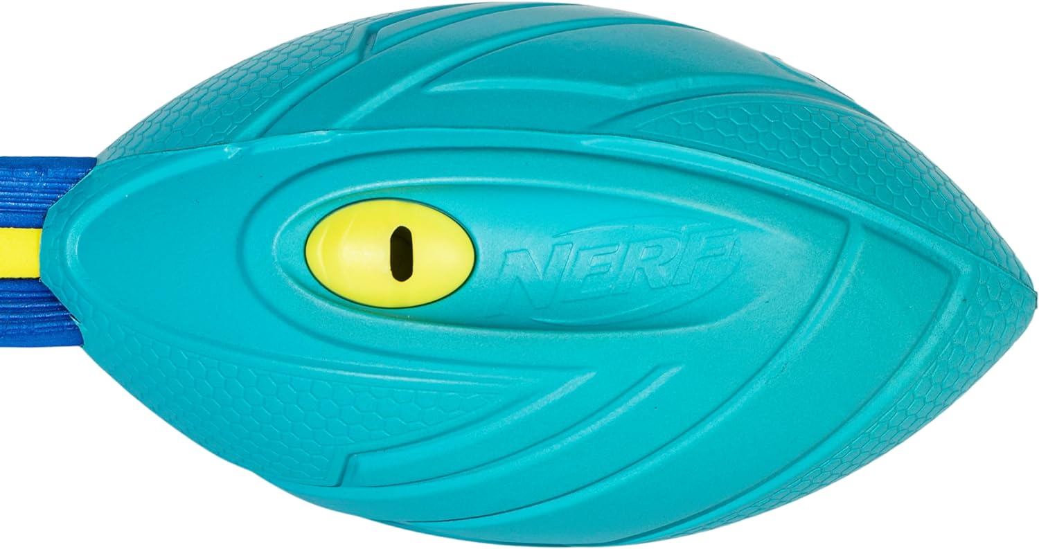 NERF Neon Vortex Aero Howler Foam Football - NERF Soft Vortex Football for Long-Distance Throws - Perfect for Pool + Beach Football - Kids Aero Howler Whistle Vortex Foam Ball - Neon - Image 6