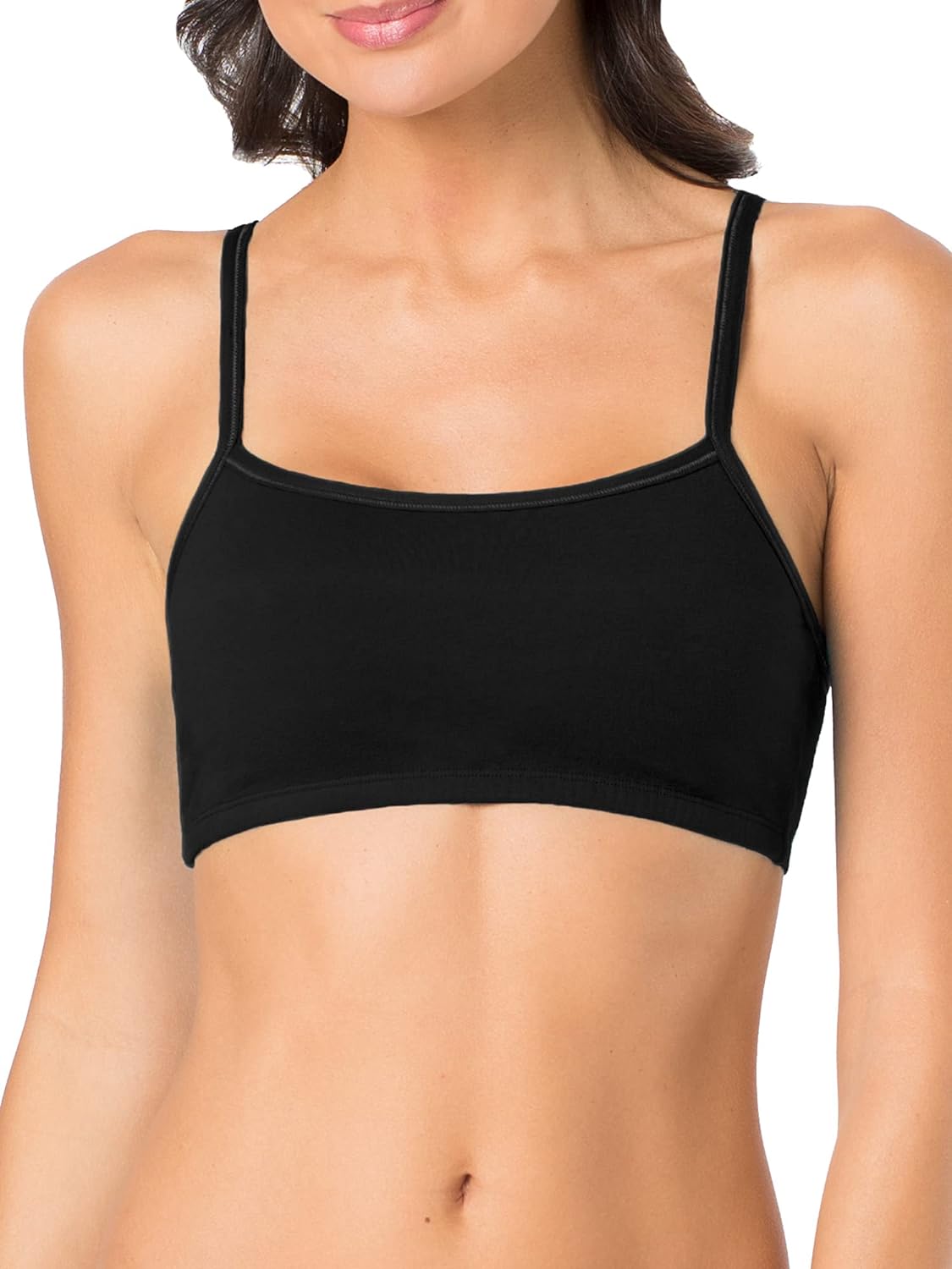 Fruit of the Loom Women's Spaghetti Strap Cotton Pullover Sports Bra Value Pack - Image 5