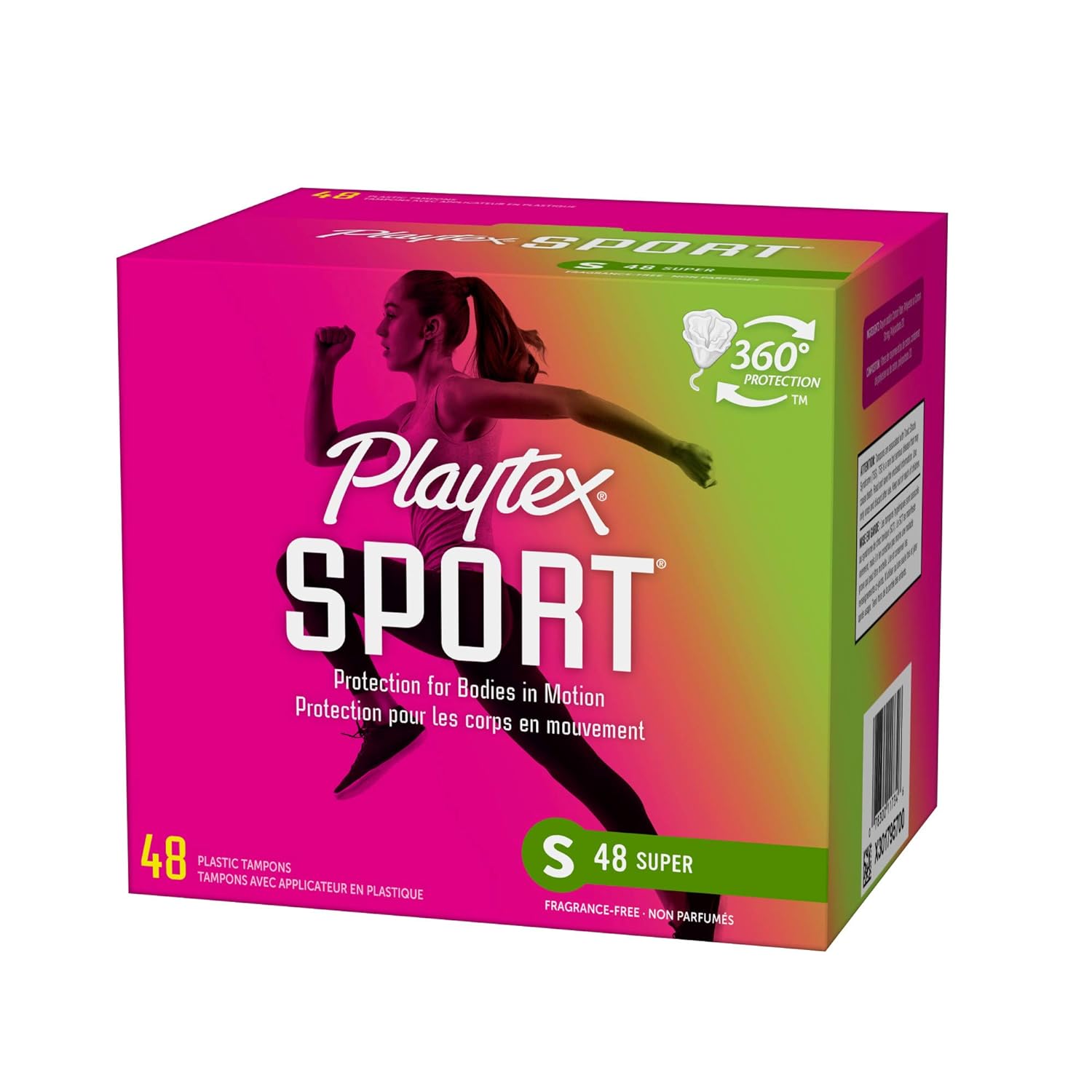 Playtex Sport Tampons, Super Absorbency, Fragrance-Free - 48ct - Image 11