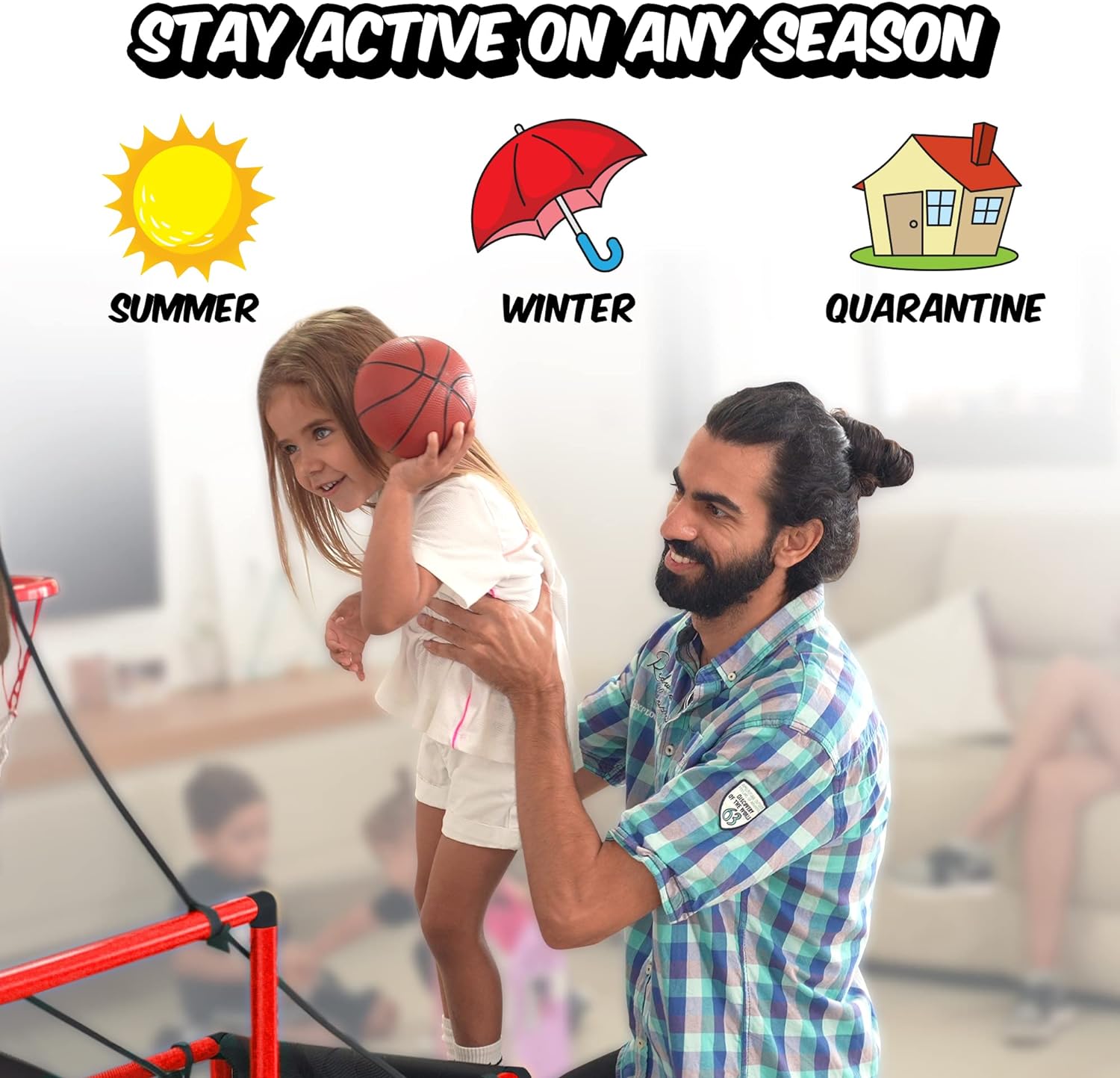 BESTKID BALL Kids Basketball Hoop Single Shot System Arcade Game Set: Indoor & Outdoor Sports Toys for Boys & Girls, Includes Ball, Ideal Party Gifts for Little Athletes Ages 3-9. - Image 5