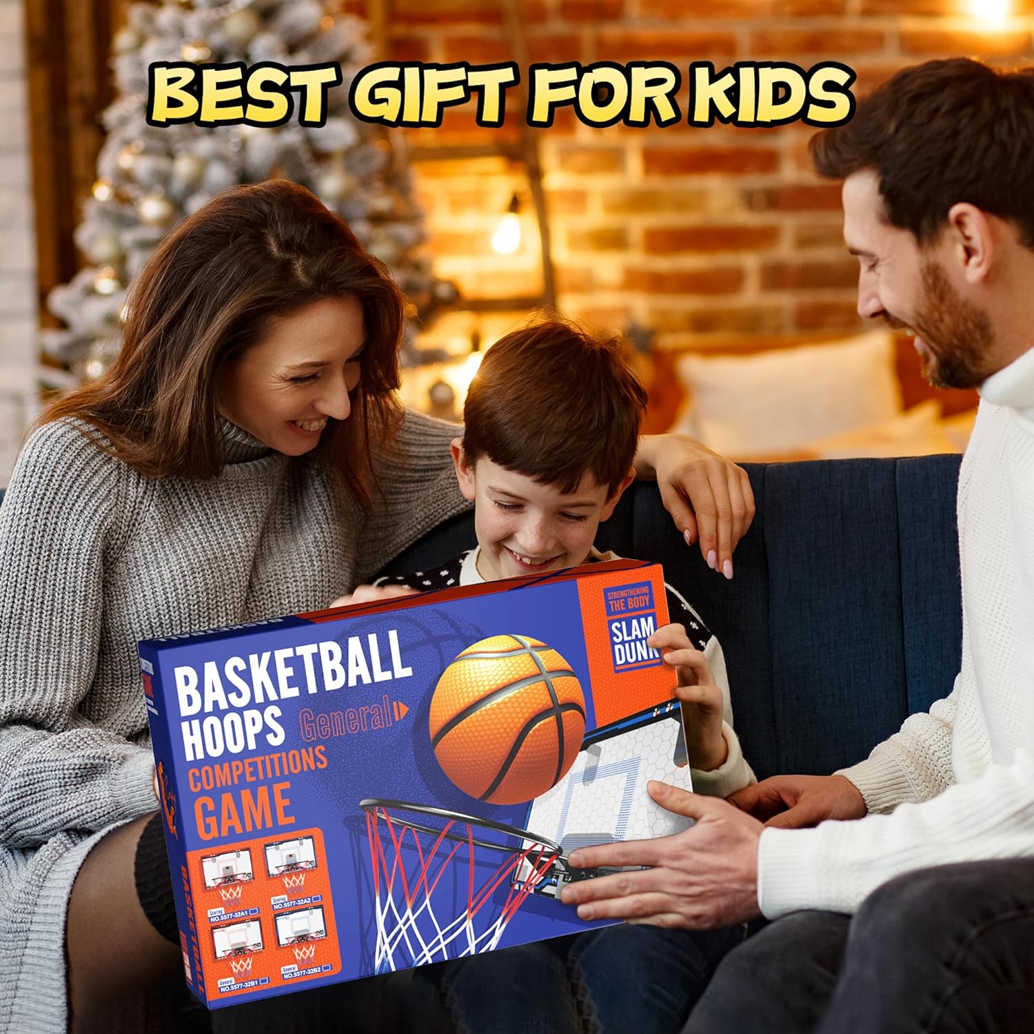 HopeRock Indoor Mini Basketball Hoop for Kids, Basketball Hoops Over The Door with LED Lighting, Mini Hoop with Scoreboard & 3 Balls, Basketball Toys Gifts for 5 6 7 8 9 10 11 12 Year Old Boys Girls - Image 6