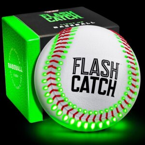Light Up Baseball - Sports Gifts for Boys - Ball Accessories Gear Easter Gift Ideas for Teenage Boy - Glow in Dark Balls - Cool Toys Games for Teen Kids Players Age 8, 9, 10, 11, 12, 13, 14 Year Old
