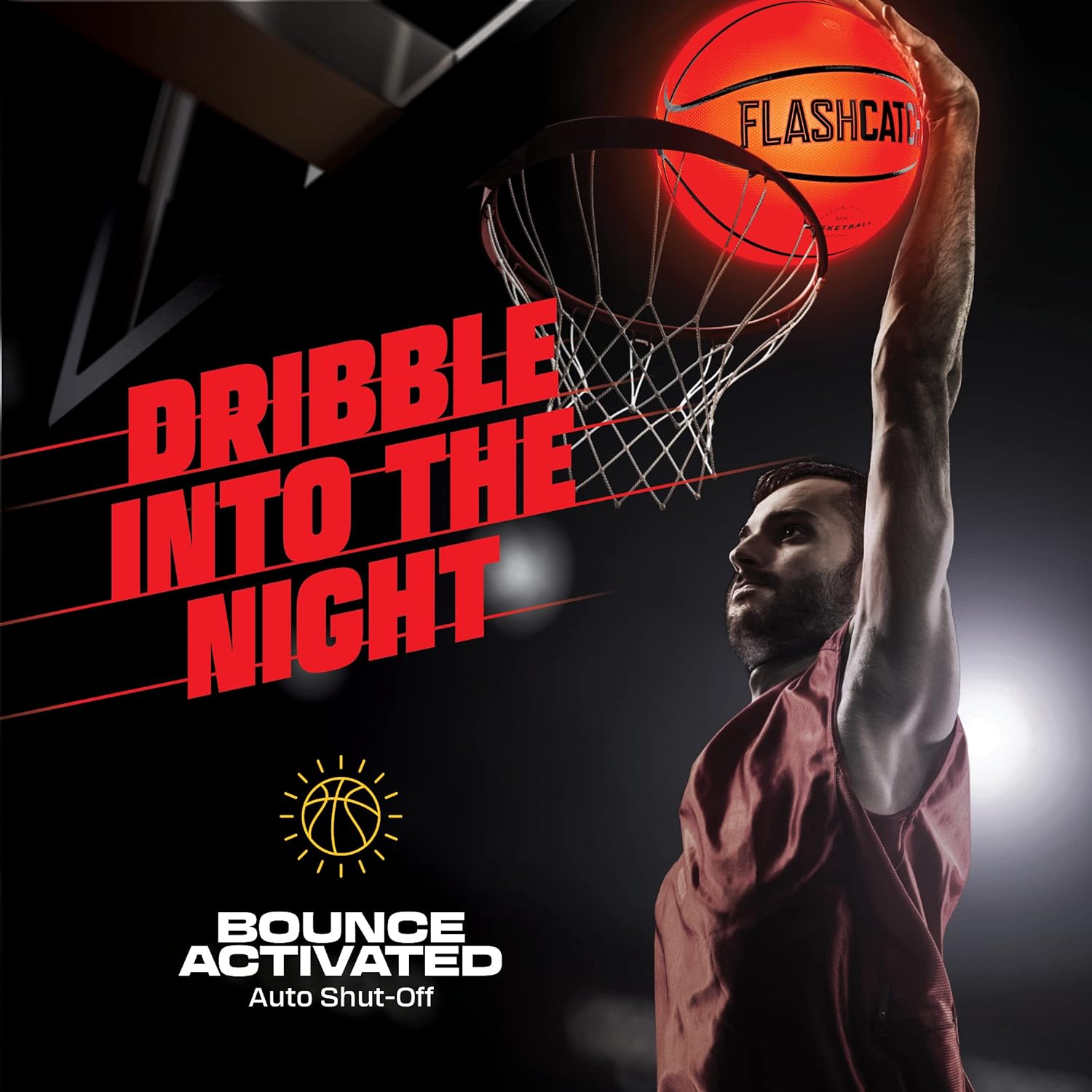 Light Up Basketball - Glow in the Dark Basketball - Sports Gear Accessories Gifts for Boys 8-15+ Year Old - Kids, Teens Gift Ideas - Cool Teen Boy Toys Ages 8 9 10 11 12 13 14 15 Age Outdoor Teenage - Image 2