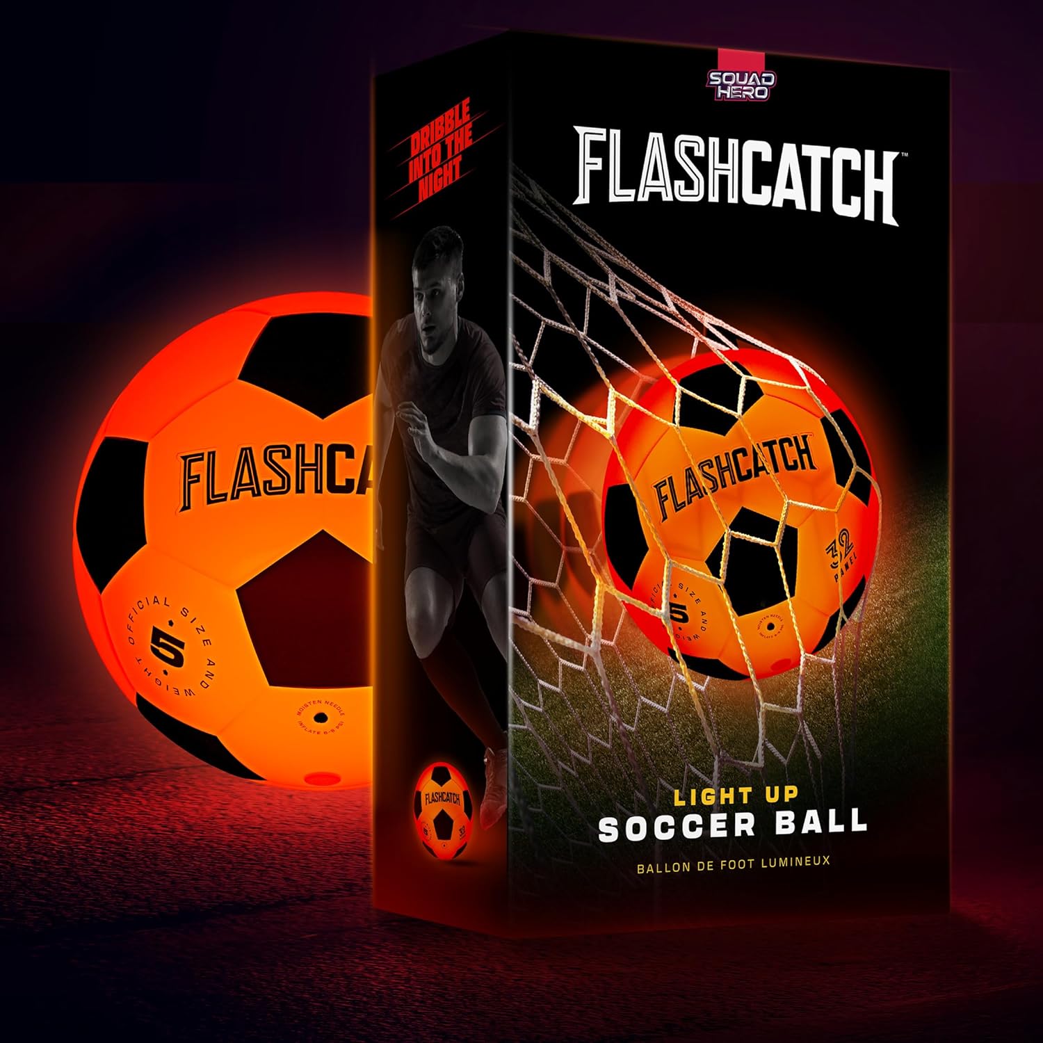 Light Up Soccer Ball - Glow in the Dark - NO 5 - Sports Gear Gifts for Boys & Girls 8-15+ Year Old - Kids, Teens Gift Ideas - Cool Boy Toys Ages 8 9 10 11 12 13 14 15 Glowing Night Activity - Image 8