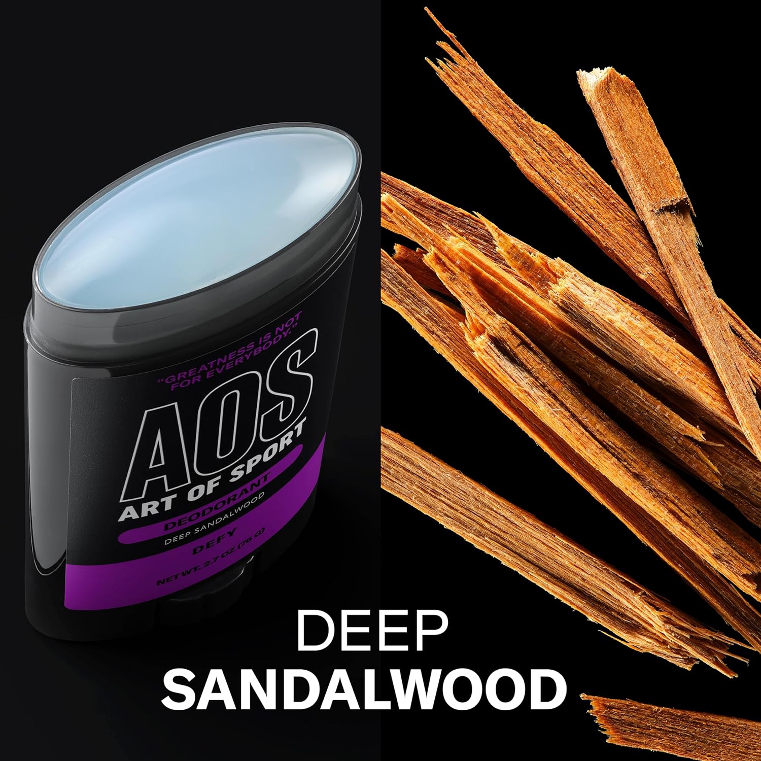 Art of Sport Men’s Deodorant, Aluminum Free, Sandalwood Fragrance, Made with Natural Botanicals, Moisturizing Tea Tree Soap, Made for Athletes, Defy Scent, 2.7 Ounce (Pack of 2) - Image 6